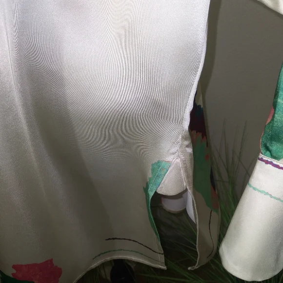 H&M STUDIO 2020 Women's MultiColor Abstract Print Long Sleeve Blouse- Size S - Picture 9 of 14